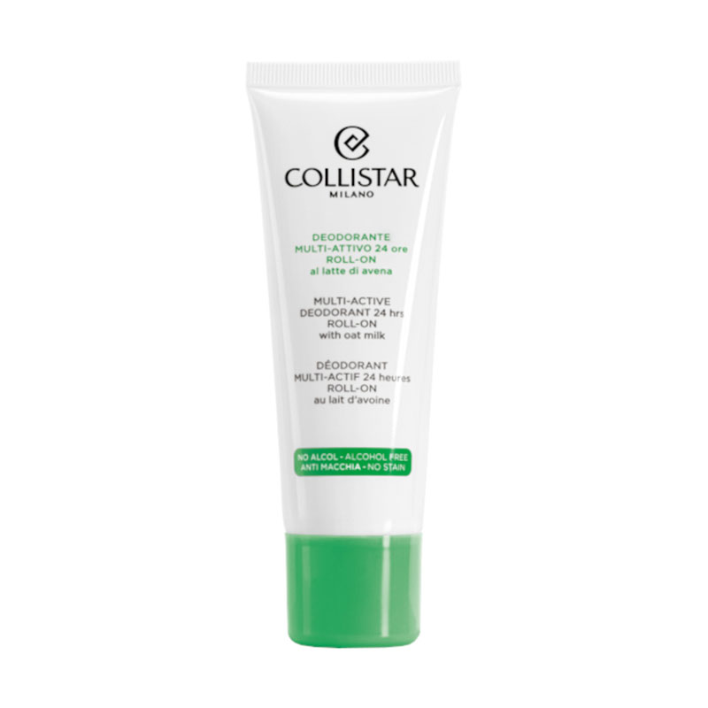 Мультиактивний кульковий дезодорант Collistar Deodorant Multi-Attivo 24 Hours Roll-On With Oat Milk, жіночий, 75 мл